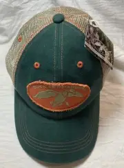 Duck Commander Cap Hat Truckers Hook Loop Mesh Back Hunter Green New With Tag