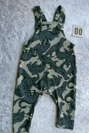 Bonds X Custom Overalls. Dinosaurs. Size 00 . Brand New