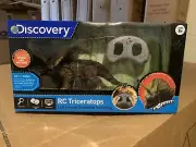 Dinosaur Toy Discovery Remote Control Interactive Triceratops Roars Eyes Lightup