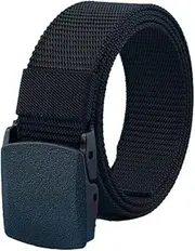 AIMALL Outdoor Tactical Nylon Belt – Adjustable Military Sports Waistband for Men & Women, Durable Canvas Web Belt with Automatic Buckle, 115cm (45.3in)