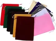 iplusmile 11pcs Velvet Bag Jewelry Red Small Cloth Bag Small Drawstring Pouch Drawstring Pouch Velvet