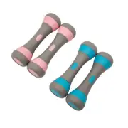 A Pair Of 1KG to 2KG Adjustable Dumbbells with Metal Weight Blocks Set (Small...