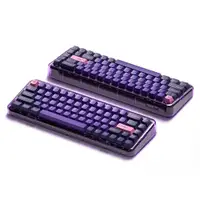 在飛比找PChome24h購物優惠-MelGeek Mojo68 霓虹透明機械鍵盤 [68鍵/G