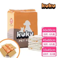 在飛比找momo購物網優惠-【KUKU】寵物尿布墊 - 動物醫院版-八入組(尿墊/尿片)