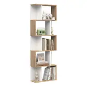 Advwin 5-Tier Cube Bookshelf Storage Bookcase Display Shelf