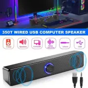3.5mm Stereo Bass Sound USB Wired Computer Speakers Sound Bar for Laptop Desktop