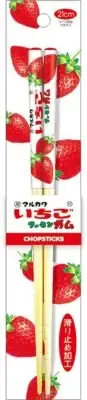 Tease Factory Bamboo Chopsticks 21cm Sweets Series Marukawa Fusen Gum/Strawberry