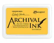 Ranger Archival Ink Pad Non Bleed Permanent Fade Resistant - Buttercup Yellow