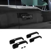 Door Handle With Smart Hole Switch 6PCS For Ford F150 F-150 2015-20 Bright Black