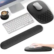 Ergonomic Mouse Pad with Wrist Rest, Mousepad Wrist Support Keyboard Wrist Re...