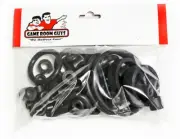 Sega Star Wars Trilogy Pinball Machine Replacement Repair Rubber Ring Kit Black