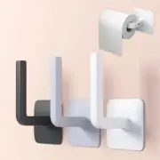 Self-adhesive L-shaped Wall Hook Kitchen Under Cabinet Paper Roll Rack Towel Hol