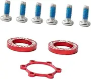 Totority 9pcs Bike Screw Washers Lightweight Bolts Hub Spacers for Conversion Durable Fastening Accessories for Bicycle Safety and Performance