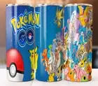 Pokemon Go Character Anime Tumbler 20oz Cup Mug Stainless Steel