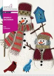 Sparkly Snowmen Anita Goodesign Embroidery Machine Designs CD