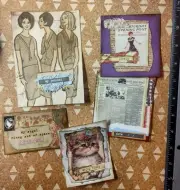 Junk Journaling Cards, Vintage Ephemera, Handmade