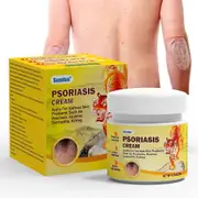 unbrand Psoriasis Treatments Cream, Skin Psoriasis Anti-Itch Soothing Cream, Soothing & Calming Formula Moisturiser for Redness and Discomfort 2PCS