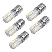 5X E17 Socket 5W 64 LED Lamp Bulb 3014 SMD Light Warm White AC 110V-220V