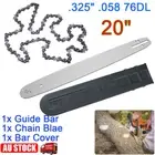 20" Inch Chainsaw Guide Bar & Chain Fit Baumr-AG/BBT/BAUS/RAIDEN/MTM 0.325 76 DL
