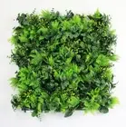Artificial Topiary Hedges Panels, Plastic Faux Shrubs Fence Mat, Greenery Wall B