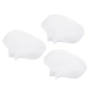 3 Pcs Bar Soap Holder Self-Draining Soap Dish Silicone Drainage Tray White