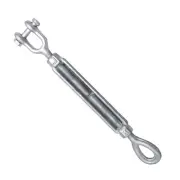 1/2" x 12" Eye/Jaw Turnbuckles for Wire Rope Cable - 2 ea.