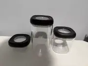 Tupperware Twist N Fresh Set Of 3 New