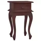 vidaXL Bedside Table Classical Brown 35x30x60 cm Solid Mahogany Wood HEE