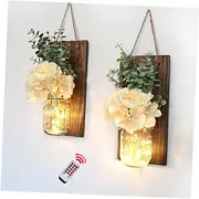 Rustic Wall Decor, Modern Farmhouse Decor Living Room, 11.8"h Jacobean + Rose