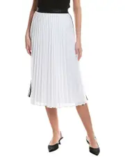 KARL LAGERFELD Pleated Mesh Skirt