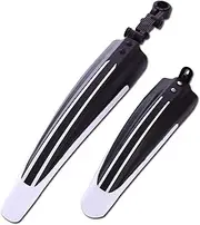 GDPKIALSLZ, Bike Barriers Kit, Bar Set 2 Bike Fender for Mountain, Road, Front, Rear, MTB, Mudguards, Durable Accessories for Bikes with Screws, Guard(White)