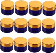 ARTSEWPLY 12pcs Refillable Cream Containers Empty Cosmetic Jars for Travel Lids for Ointments Lotions Creams Portable Storage