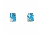 4pc Annabel Trends Sprout Goatskin Protective Garden Planting Gloves Aqua