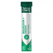 Nature's Own Effervescent Magnesium + Energy Tablets 20 Pack