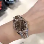 ROLEX 勞力士 日誌間玫瑰金女表28MM巧克力盤279381RBR腕錶