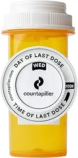 Countapiller: Track, Remind, and Organize meds effortlessly! Our Reusable Tracker ensures Medication Compliance. Optimize Your Dosage and Stay on top of prescriptions in The AM/PM (White)
