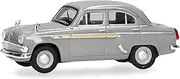 Herpa Moskvich 403 Model Car, Miniature Scale 1:87, Collectable, Made in Germany, Model Made of Plastic, Colour: Grey