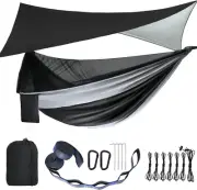 Camping Hammock - Hammocks with Mosquito Net Tent and Rain Fly Tarp, Portable Si