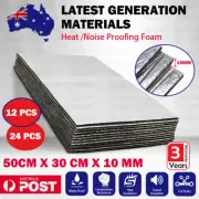 12/24 PCS Sound Deadener Heat Proof Insulation Noise Proofing Foam Auto Shield