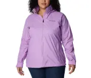 Columbia Women Switchback Waterproof Packable Rain Jacket Gumdrop Plus Size 2X