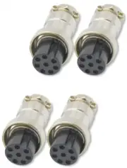 4 PCS 8-PIN FEMALE Mic Conn Kenwood Icom Yaesu - All Phase Electrronics - 8A114