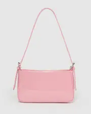 Pink Frankie Buckle Strap Shoulder Bag