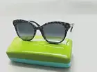 KATE SPADE SUNGLASSES BIANKA/G/S TAY90 BLACK W/FLOWER PATTERN WHITE 52-20-140