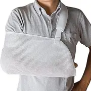 Arm Sling - Breathable Mesh Shoulder Immobilizer for Dislocated, Broken, Sprains & Strains - Adjustable Arm, Shoulder & Rotator Cuff Support