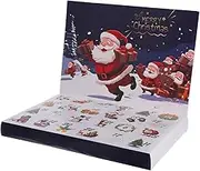 Alipis DIY Advent Calendar Empty Boxes Creative Christmas Countdown Box for Holiday Treats Small Presents Sturdy Design with Festive Holiday Themes Reusable Crafting for Festive