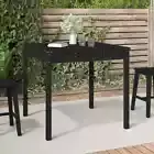 Garden Table Black 82.5x82.5x76 cm Solid Wood Pine vidaXL