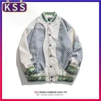 在飛比找蝦皮商城精選優惠-KSS🥂男裝 外套男 夾克 棒球服男 春秋季 寬鬆 運動 夾