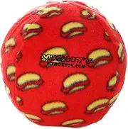 Tuffy Plush Dog Squeaker Toy, Red