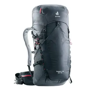 Deuter SPEED LITE超輕量旅遊背包 女性窄肩款 30SL 3410721 黑/紫/湖藍【野外營】登山背包