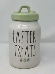 Rae Dunn “EASTER TREATS” Watercolor Egg Canister new Springtime 8” farmhouse
